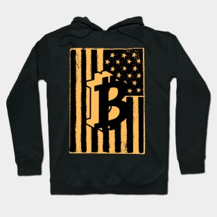 Bitcoin American Flag Hoodie